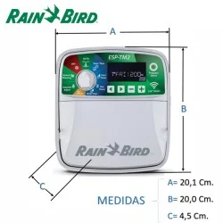 PROGRAMADOR RAIN BIRD ESP-TM2I4-230V, MONTAGE INTERIOR