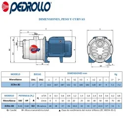 BOMBA PEDROLLO 3CR 80