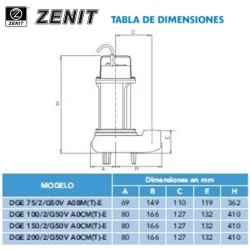 BOMBA ZENIT DGE 150/2/G50V-M