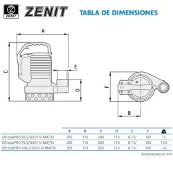 BOMBA ZENIT DR Blue Pro 75/2/G32V-M