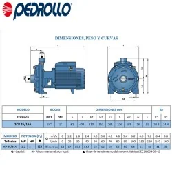 BOMBA PEDROLLO 2CP 25/16A